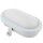 Ritos LED Wandlampe Ovalleuchte grau IP44 5,5W 450lm Tageslicht 6500K kaltweiß
