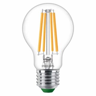Philips LED Filament A60 Birne 5,2W = 75W E27 klar 1095lm warmweiß 2700K Ultra effizient