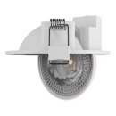 Spectrum LED Einbaustrahler Mobilo weiß Ø10,5cm 6,5W 800lm CCT 2700-6500K 360° schwenkbar