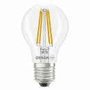 4 x Osram LED Filament A60 Birnen 7W = 60W E27 klar 806lm Warmweiß 2700K