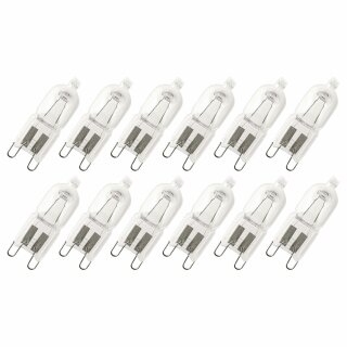 12 x Halogen Stiftsockellampe Backofen 25W G9 230V klar Special 66725 Oven OEM