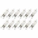 12 x Eco Halogen Stiftsockellampe 48W = 60W G9 klar 230V...