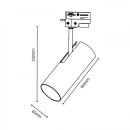 Spectrum 3-Phasen Stromschienenstrahler Madara Libra Weiß max. 10W GU10 schwenkbar