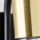 Brilliant Wandleuchte Spot Kerry Schwarz Gold max. 40W E27