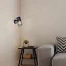 Brilliant Wandlampe Leuchte Spot Kamolo Schwarz matt max. 40W E27 schwenkbar