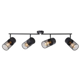 Brilliant Deckenleuchte Wandlampe Spotbalken Kamolo Schwarz matt max. 40W E27