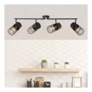 Brilliant Deckenleuchte Wandlampe Spotbalken Kamolo Schwarz matt max. 40W E27
