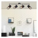 Brilliant Deckenleuchte Wandlampe Spotbalken Kamolo Schwarz matt max. 40W E27