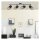 Brilliant Deckenleuchte Wandlampe Spotbalken Kamolo Schwarz matt max. 40W E27