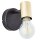 Brilliant Wandleuchte Lampe Kerry Spot Schwarz Gold max. 40W E27 schwenkbar