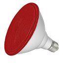 LED Leuchtmittel PAR38 Glas Reflektor IP65 15W = 75W E27 260lm Rot 90°