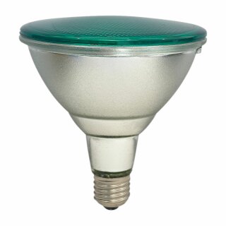 LED Leuchtmittel PAR38 Glas Reflektor IP65 15W = 75W E27 290lm Grün 90°