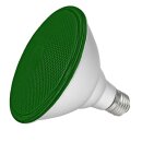 LED Leuchtmittel PAR38 Glas Reflektor IP65 15W = 75W E27 290lm Grün 90°