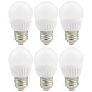 6 x LightMe LED Leuchtmittel Tropfenform 8W = 66W E27...