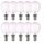 10 x LightMe LED Filament Leuchtmittel Tropfen 4W = 40W E14 matt 470lm warmweiß 2700K