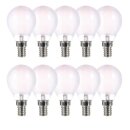 10 x LightMe LED Filament Leuchtmittel Birne AGL 4W = 40W...