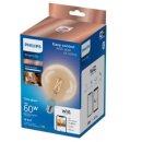 Philips LED Smart Filament  G125 Globe 7W = 60W E27 Gold...