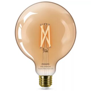 Philips WiZ Smart LED G125 Globe 7W = 50W E27 Gold 640lm CCT 2000K - 5000K Dimmbar App Alexa Google Apple WiFi