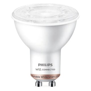 Philips WiZ Smart LED Reflektor 4,7W = 50W GU10 klar 400lm CCT 2700K - 6500K Dimmbar App Google Apple Alexa WiFi