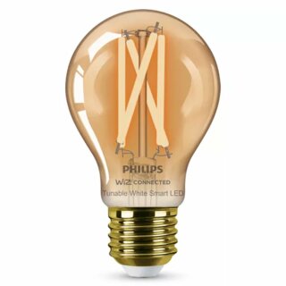 Philips WiZ Smart LED A60 Birne 7W = 50W E27 Gold 640lm CCT 2000K - 5000K Dimmbar App Google Alexa Apple WiFi