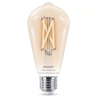 Philips WiZ Smart LED ST64 Edison 7W = 60W E27 gold 806lm CCT 2700K - 6500K Dimmbar App Google Alexa Apple WiFi