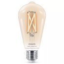 Philips WiZ Smart LED ST64 Edison 7W = 60W E27 gold 806lm...