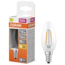Osram LED Filament Kerze 1W = 15W E14 Klar 136lm...
