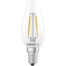 Osram LED Filament Kerze 1W = 15W E14 Klar 136lm Warmweiß 2700K