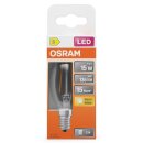 Osram LED Filament Kerze 1W = 15W E14 Klar 136lm Warmweiß 2700K