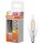 Osram LED Filament Kerze 1W = 15W E14 Klar 136lm Warmweiß 2700K