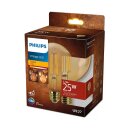 Philips LED Filament G95 Globe 3,1W = 25W E27 Gold...