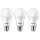 3 x Philips LED A65 Birnen 14W = 100W E27 matt 1521lm warmweiß 2700K 150°