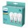 3 x Philips LED A65 Birnen 14W = 100W E27 matt 1521lm warmweiß 2700K 150°