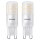 2 x Philips LED Stiftsockellampe 3,7W = 40W G9 matt 470lm warmweiß 2700K