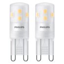 2 x Philips LED Stiftsockellampe 1,9W = 25W G9 Matt 220lm...