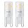 2 x Philips LED Stiftsockellampe 1,9W = 25W G9 Matt 220lm Warmweiß 2700K