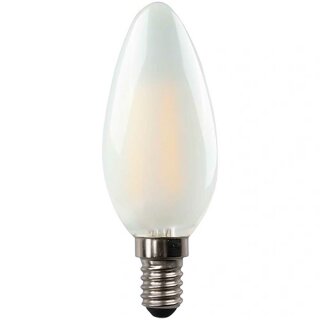 LED Filament Kerze 4,8W = 40W E14 matt 470lm neutralweiß 4000K Ra>90