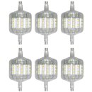 6 x LightMe LED Leuchtmittel Stabform 78mm 5W R7s 400lm...