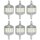 6 x LightMe LED Leuchtmittel Stabform 78mm 5W R7s 400lm warmweiß 3000K 240°
