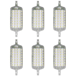 6 x LightMe LED Leuchtmittel Stabform 118mm 10W R7s 810lm warmweiß 3000K 240°