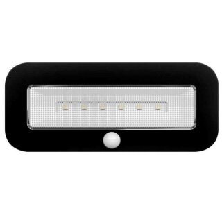 LED Akku Unterbauleuchte Schwarz 1,5W 100lm Neutralweiß 4000K Magnet Sensor Bewegungsmelder
