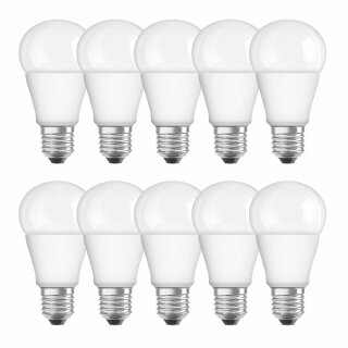 10 x Osram LED Parathom A60 Birne 6W = 40W E27 matt 470lm warmweiß 2700K DIMMBAR
