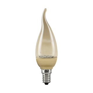 Paulmann LED Cosylight Windstoßkerze 1,4W E14 Gold warmweiß 2900K