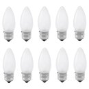 100 x Glühbirne Kerze 40W E27 MATT Glühbirnen Glühlampen Glühlampe 40 Watt