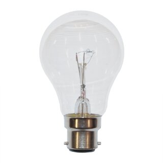 1 x Glühbirne B22 B22d BA22d 60W 60 Watt KLAR Glübirnen Glühlampe Glühlampen