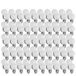 100 x Glühbirne Tropfen 25W E27 MATT Glühlampe 25 Watt Glühbirnen Glühlampen