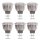 6 x LED Reflektor MR11 GU4 2W = 15W 120lm warmweiß 2700K 25°