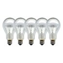 5 x Glühbirne 150W E27 klar Glühlampe 150 Watt...