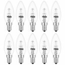 10 x Kerze Eco Halogen Glühbirne 18W = 25W / 23W E14 Glühlampe Kerzen warmweiß dimmbar