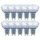 10 x LED Premium Glas Reflektor GU10 6W = 50W 450lm warmweiß 2700K 38°